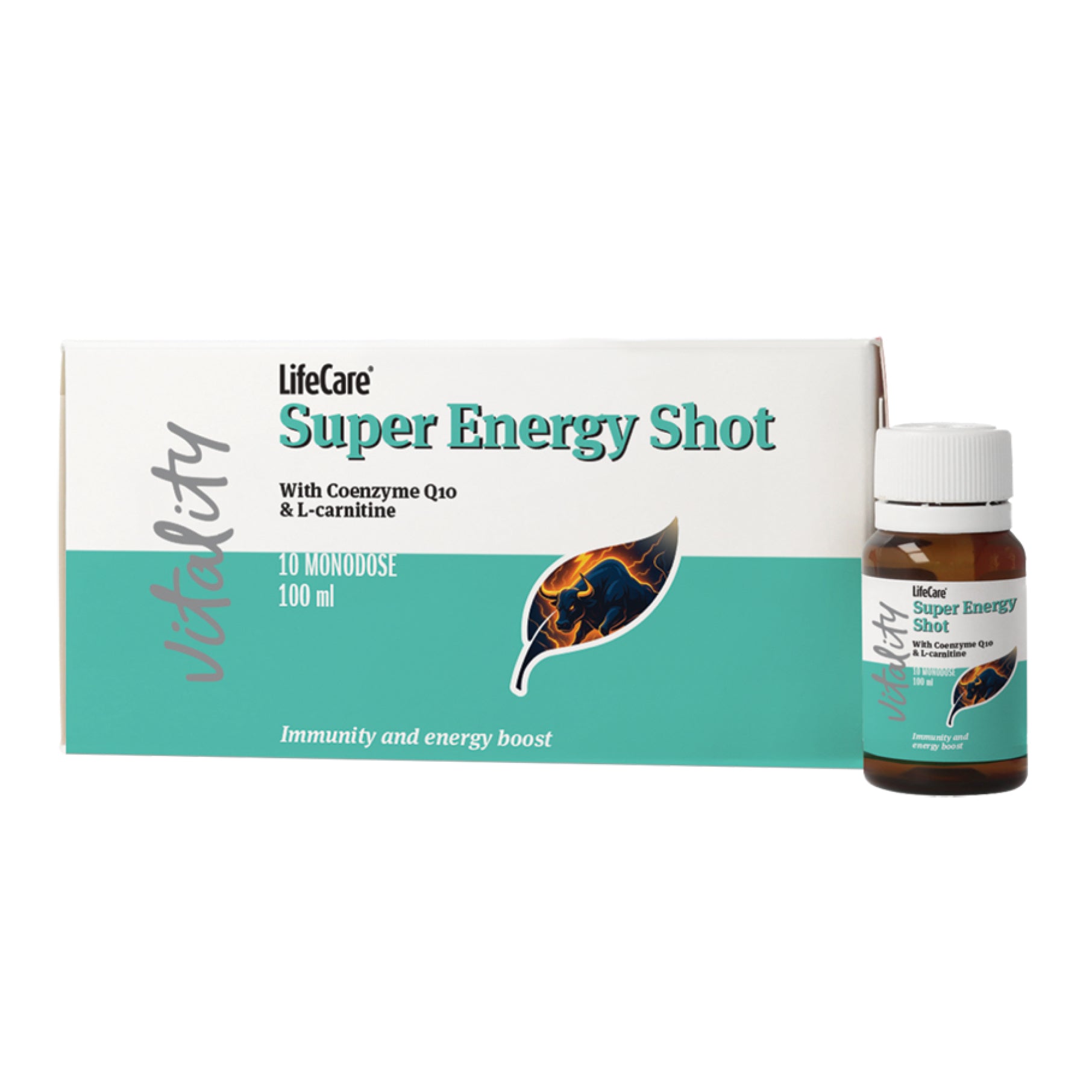 Food supplement, Super Energy Shot, with coenzyme Q10 and L-carnitine LIFE CARE Food supplement, Super Energy Shot, with coenzyme Q10 and L-carnitine LIFE CARE