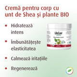 Cremă pentru corp, cu unt de Shea și plante BIO