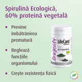 Spirulină Ecologică, 60% proteină vegetală