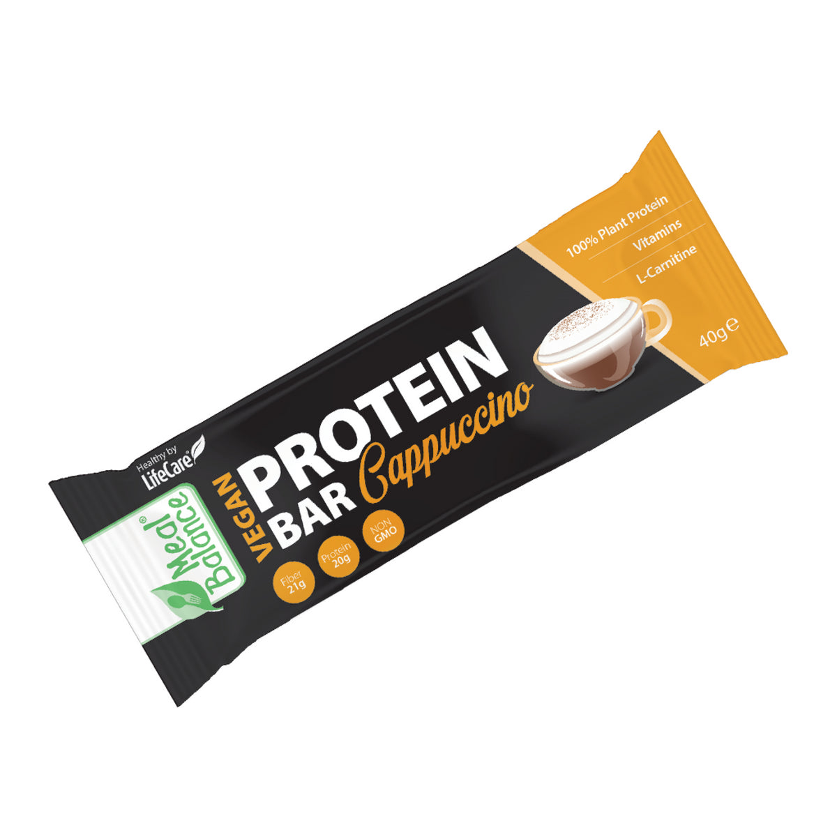 Veganproteic stick, with cappuccino