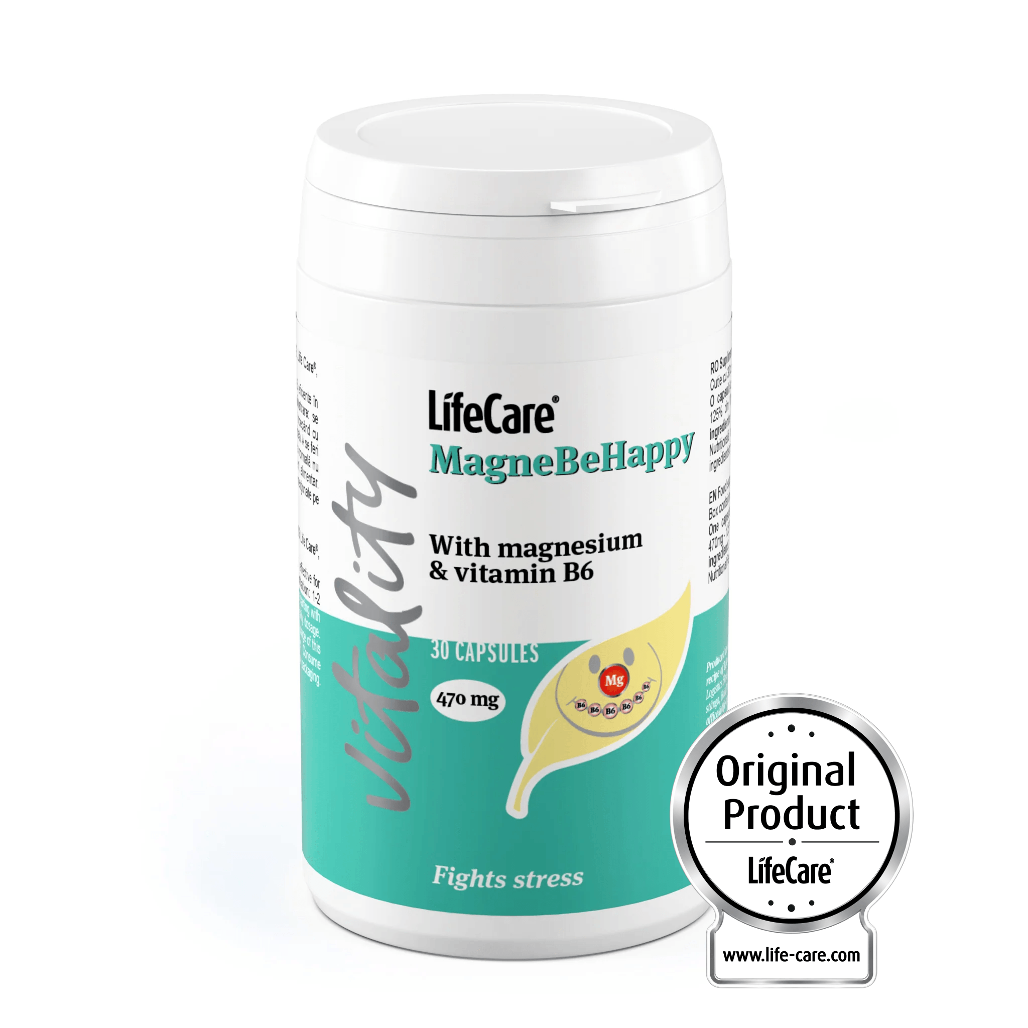 MagneBeHappy, cu magneziu și vitamina B6