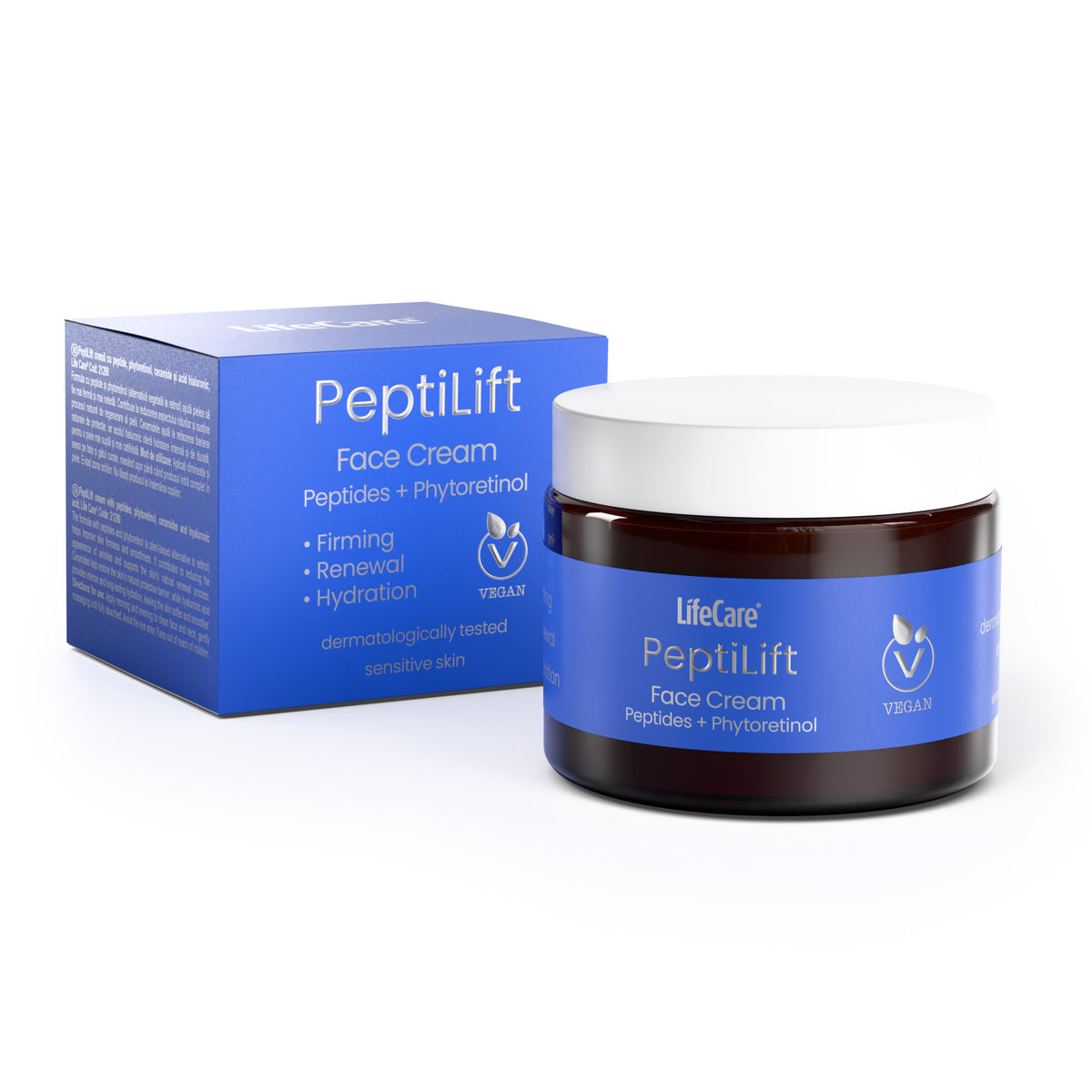 PeptiLift cremă cu peptide, phytoretinol, ceramide și acid hialuronic
