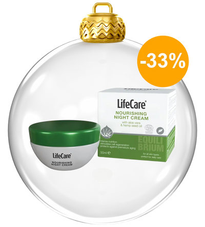 Cremă nutritivă de noapte cu aloe vera și ulei din semințe de cânepă BIO, EQUILIBRIUM