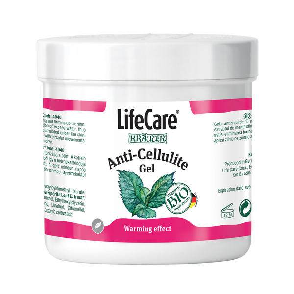 Anti -cellulite gel with bio mint