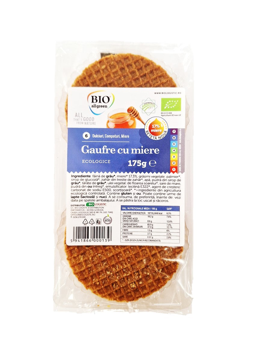 ECO Gaufre cu miere 175 g