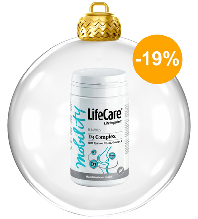 Complex cu vitamina D3 (2000 UI), K2 și Omega 3 din in