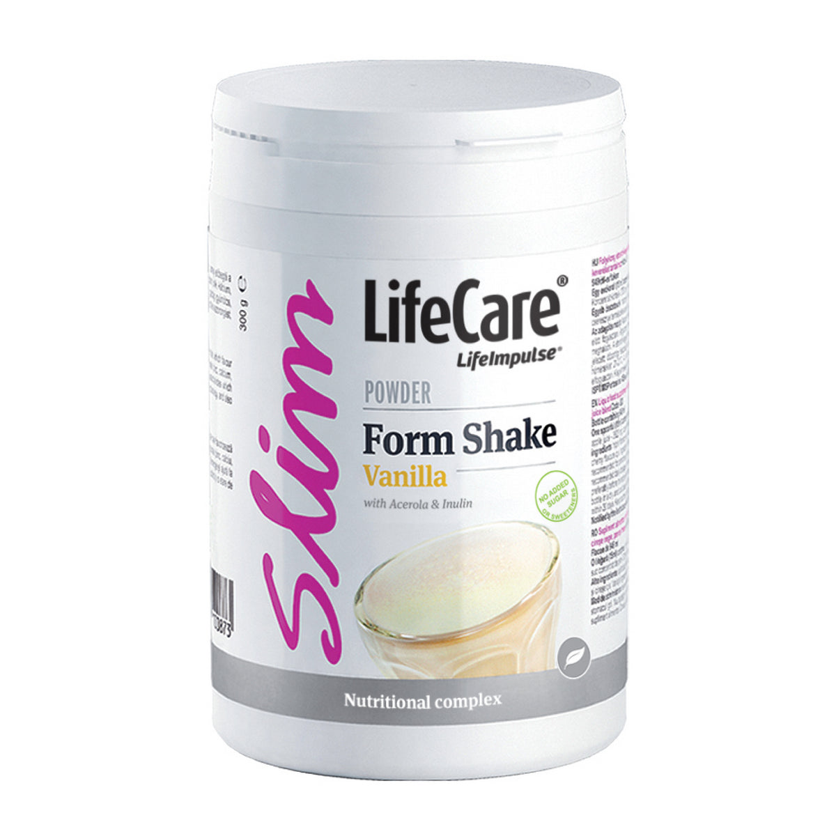 Form Shake cu vanilie, pe bază de soia, acerola și inulină
