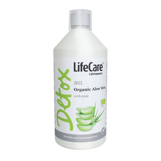 Supliment detoxifiant, din suc ecologic de Aloe Vera cu pulpă 1812