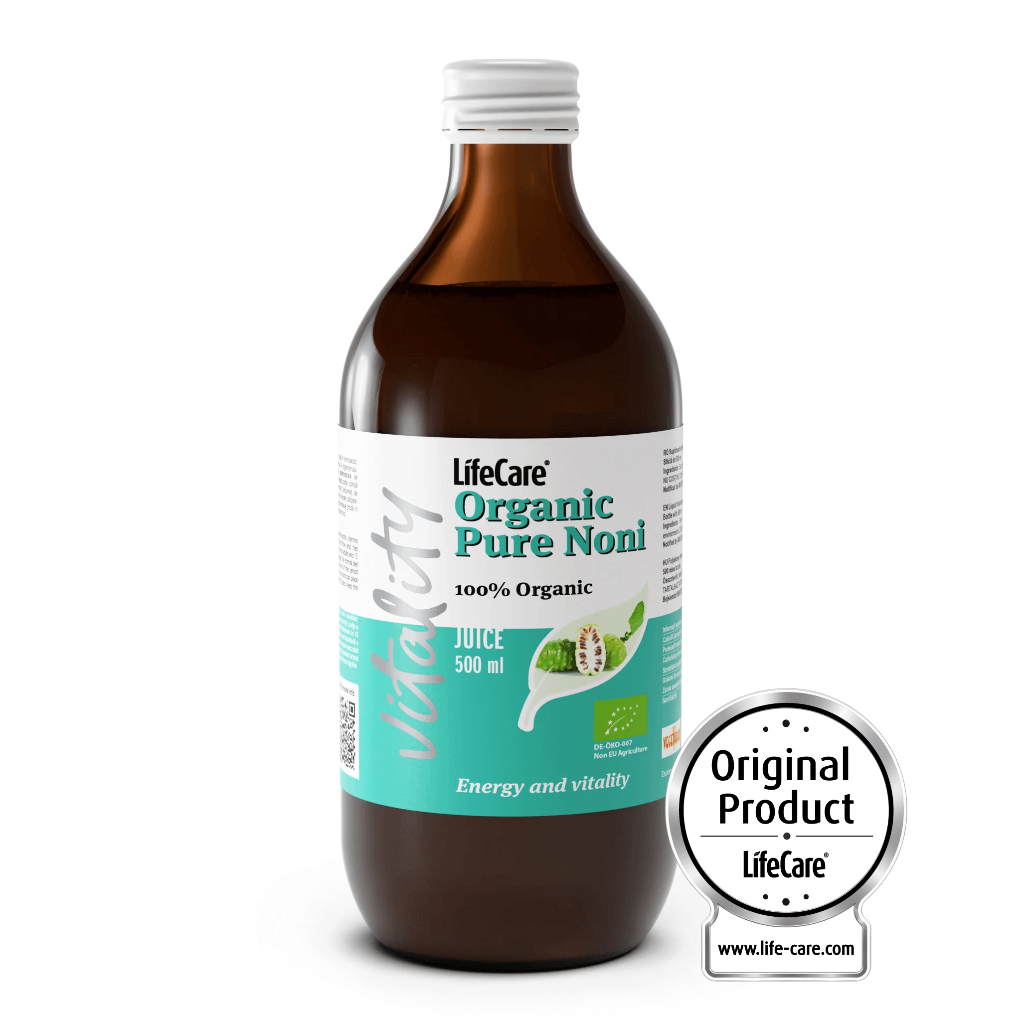 Pure Noni, supliment lichid din suc de Noni BIO