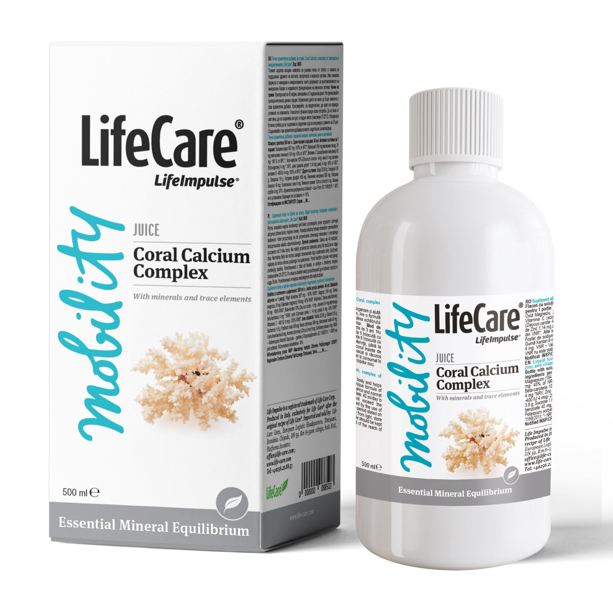 Calciu Coral, supliment alimentar lichid pentru articulații, complex de minerale și oligoelemente