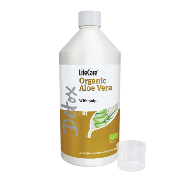 Entgiftungspräparat aus Bio-Aloe-Vera-Saft mit Fruchtfleisch
