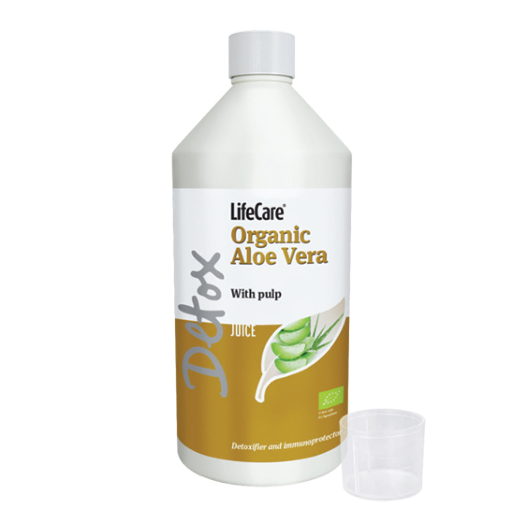 sucul de aloe vera ajuta la slabit Supliment detoxifiant, din suc ecologic de Aloe Vera cu pulpă – LIFE CARE