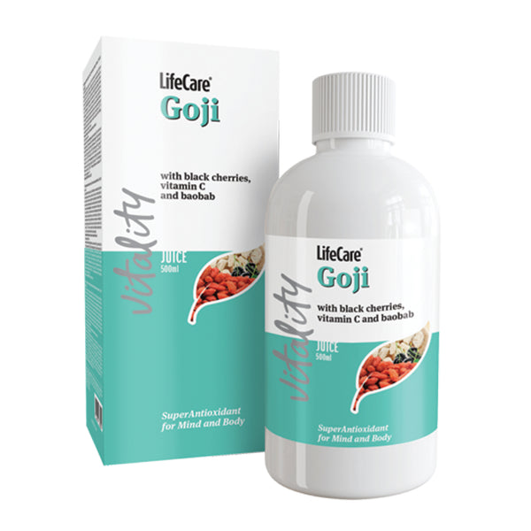 Flüssiges Nahrungsergänzungsmittel mit Goji, schwarzen Kirschen und Vitamin C, Life Care®