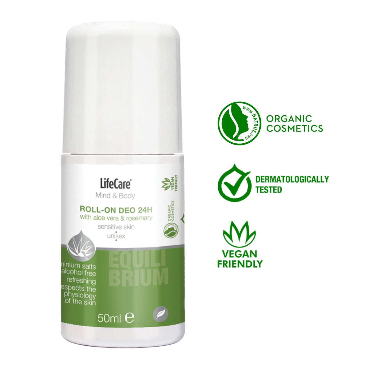 Deodorant roll-on cu aloe vera și rozmarin BIO, EQUILIBRIUM