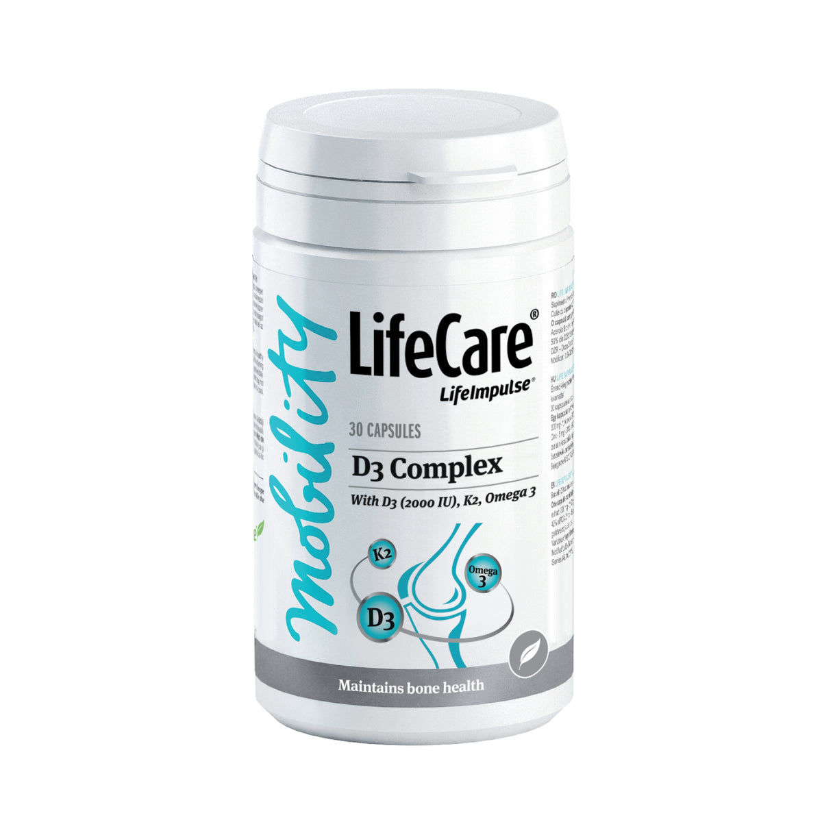 Complex with Vitamin D3 (2000 IU), K2 and Omega 3 in in