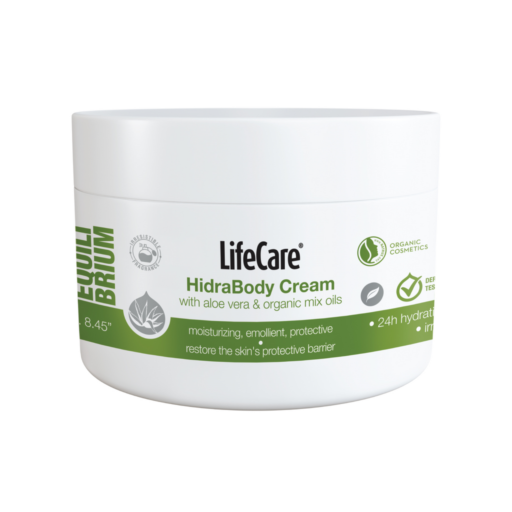 Cremă de corp hidratantă cu aloe vera și uleiuri organice – LIFE CARE