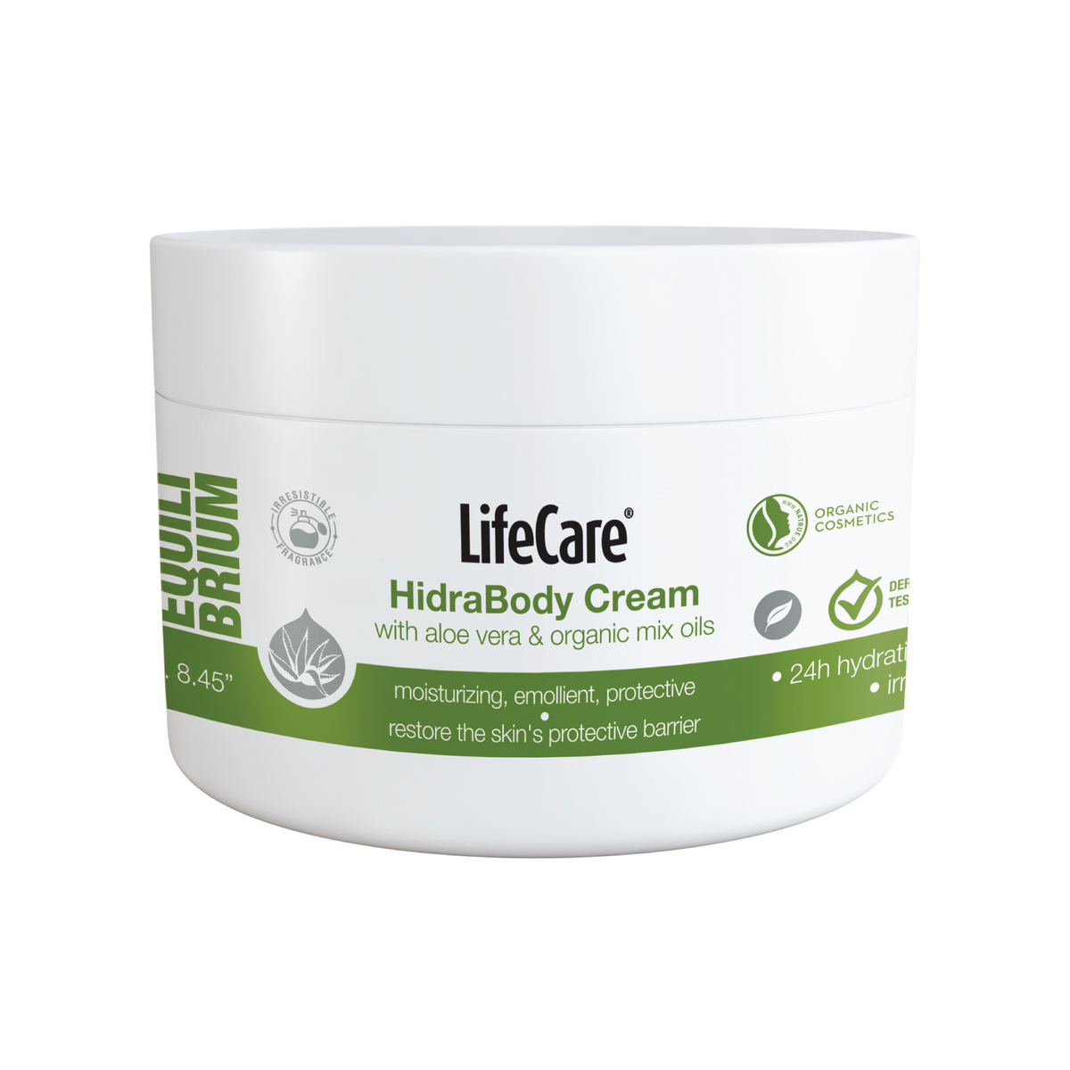 Cremă de corp hidratantă, cu aloe vera și mix de uleiuri organice, EQUILIBRIUM