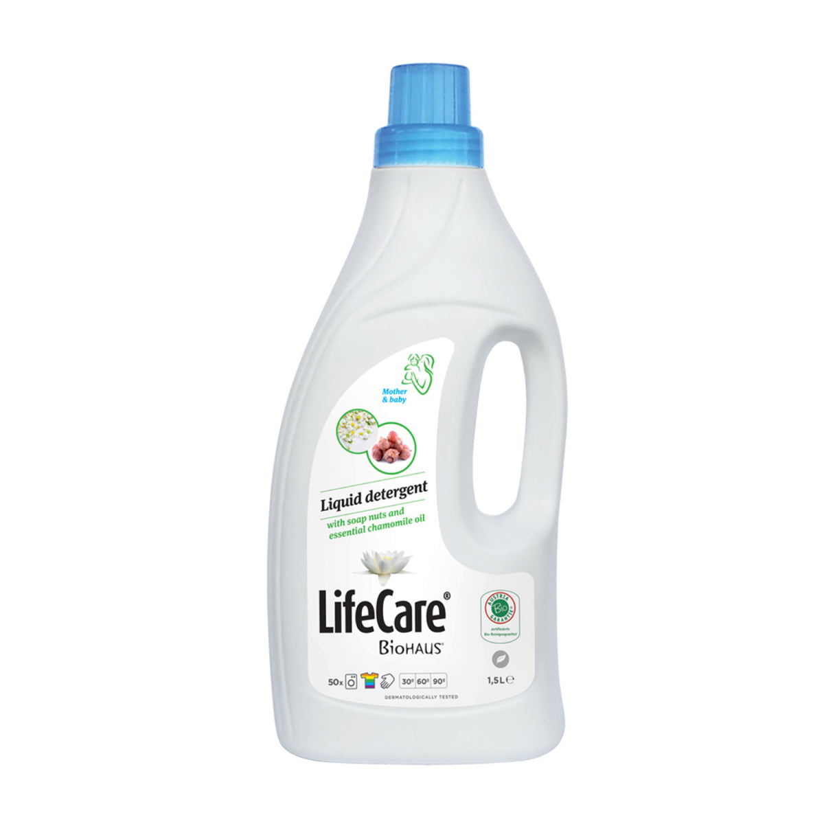 Detergent BIO lichid, cu nuci de săpun și ulei esențial de mușețel, „Mama și copilul”