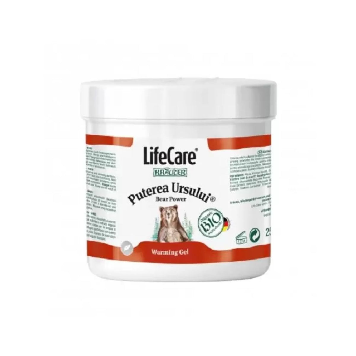 Heater gel, bear strength, with organic plants