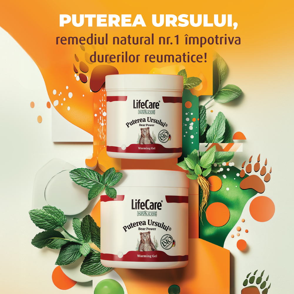 Gel încălzitor, Puterea Ursului, cu plante BIO - 250 ml