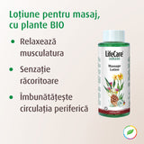 Loțiune pentru masaj, cu plante BIO