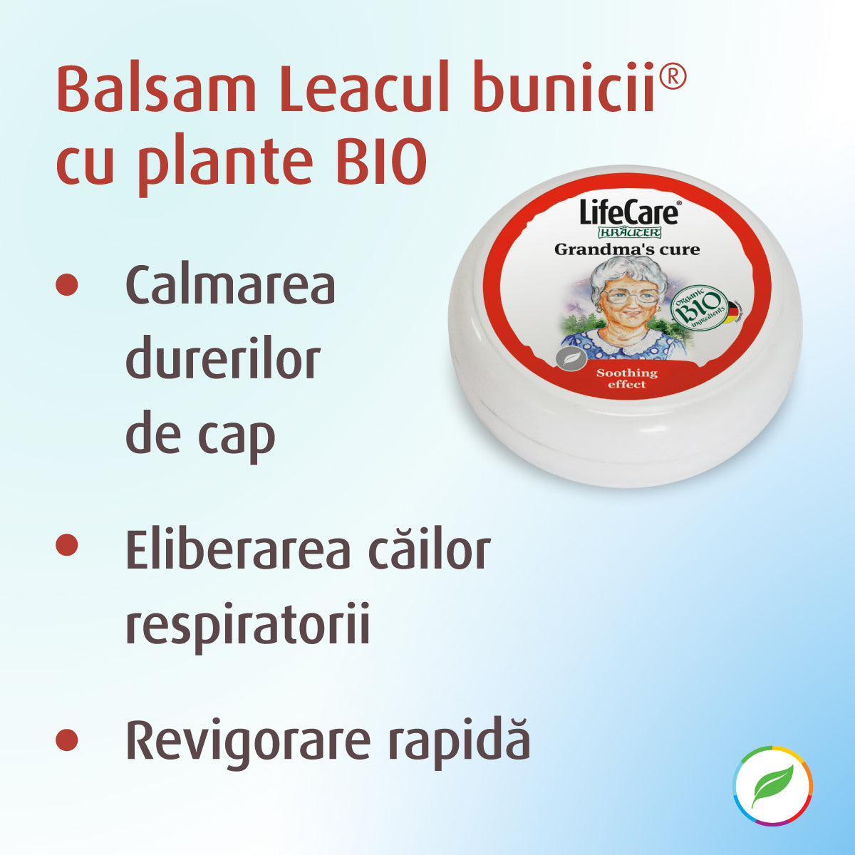 Balsam Leacul bunicii, cu plante BIO pentru respirație ușoară