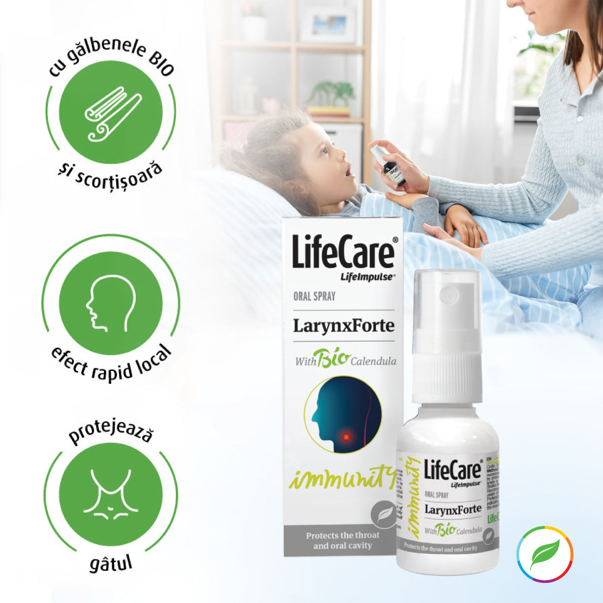 Spray for the neck, LarynxForte, with bio yellows