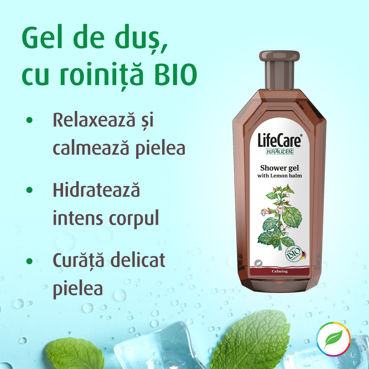 Gel de dus, cu roiniță BIO