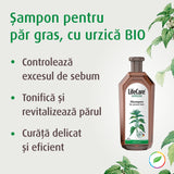 Șampon pentru păr gras, cu urzică BIO