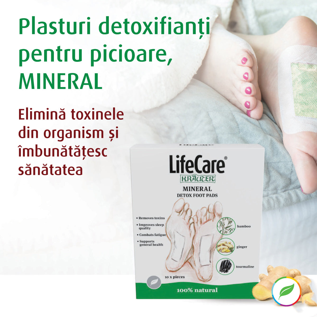 Plasturi detoxifianți pentru picioare, MINERAL