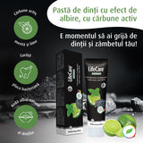 Pastă de dinți cu efect de albire, cu cărbune activ