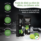 Pastă de dinți cu efect de albire, cu cărbune activ