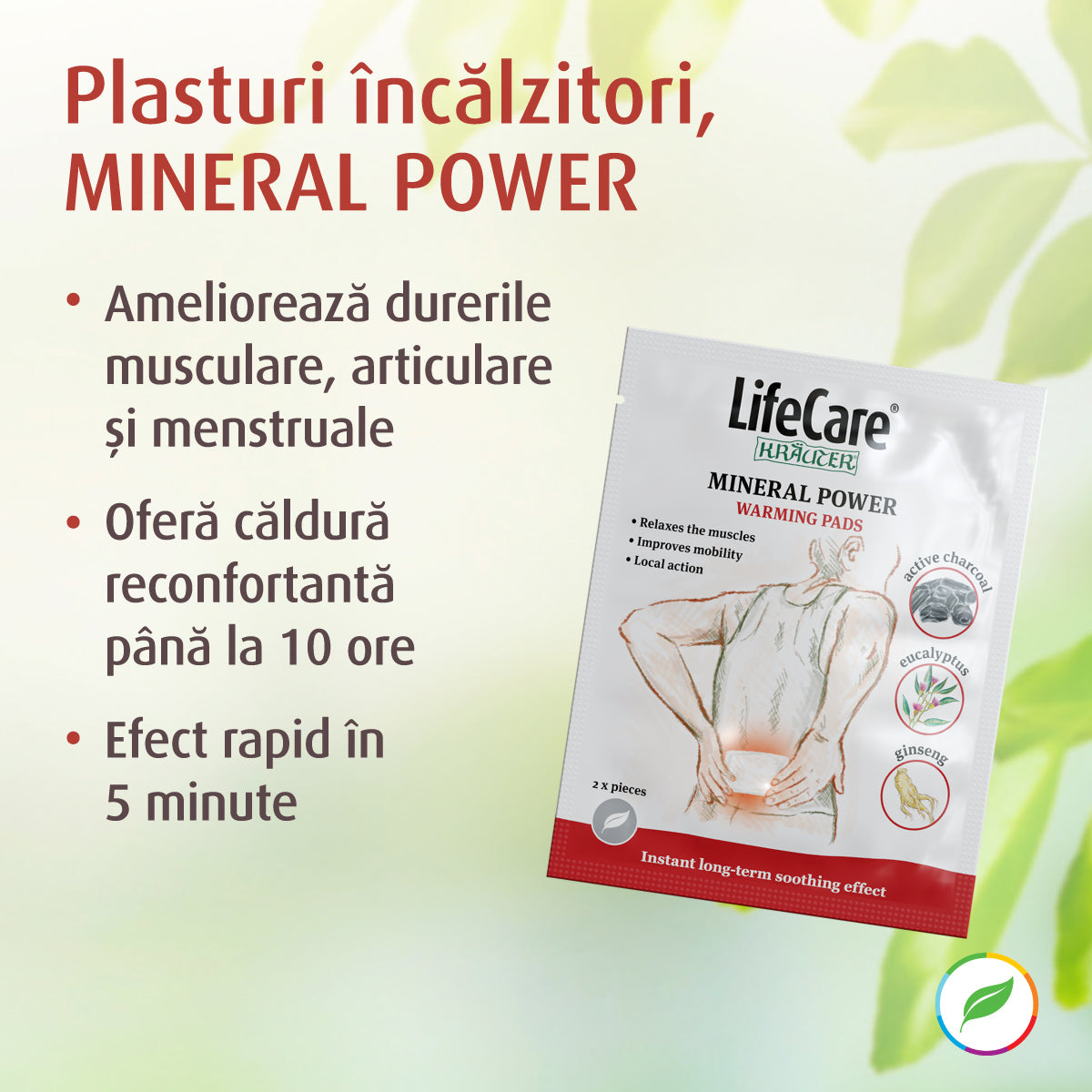 Plasturi încălzitori, MINERAL POWER