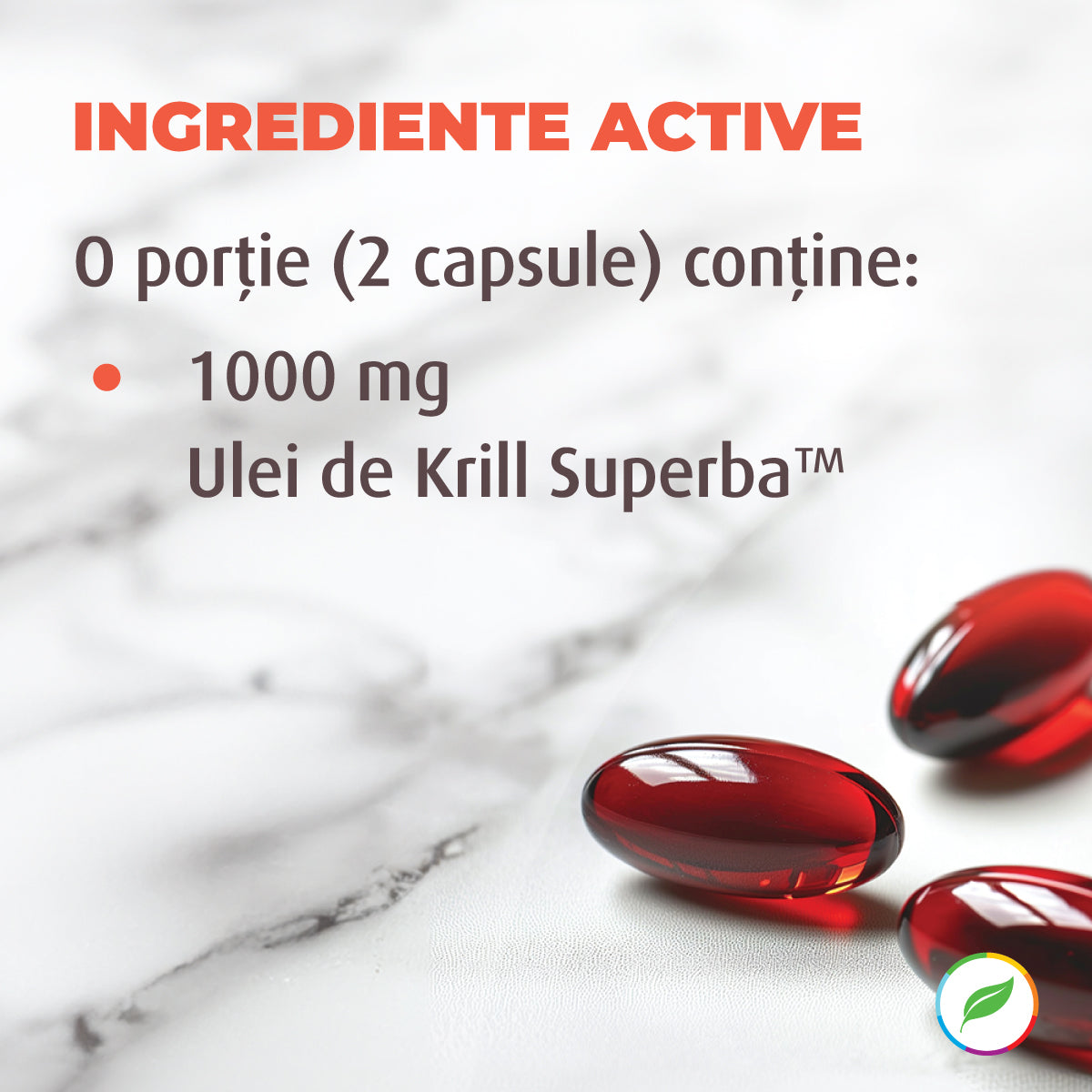 Ulei de Krill Antarctic, 500 mg