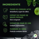 Pastă de dinți cu efect de albire, cu cărbune activ