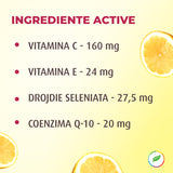 Coenzima Q-10, cu vitaminele C și E, efect antioxidant
