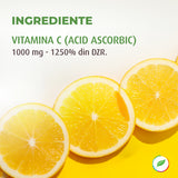 Vitamina C 1000 mgm cu eliberare prelungită, protecție zilnică pentru imunitate