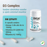 Complex with Vitamin D3 (2000 IU), K2 and Omega 3 in in