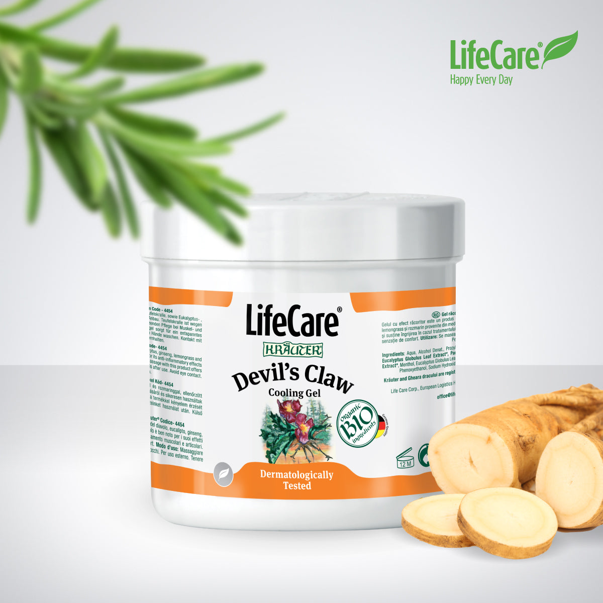 Gel răcoritor, Gheara Dracului, cu plante BIO - 500 ml