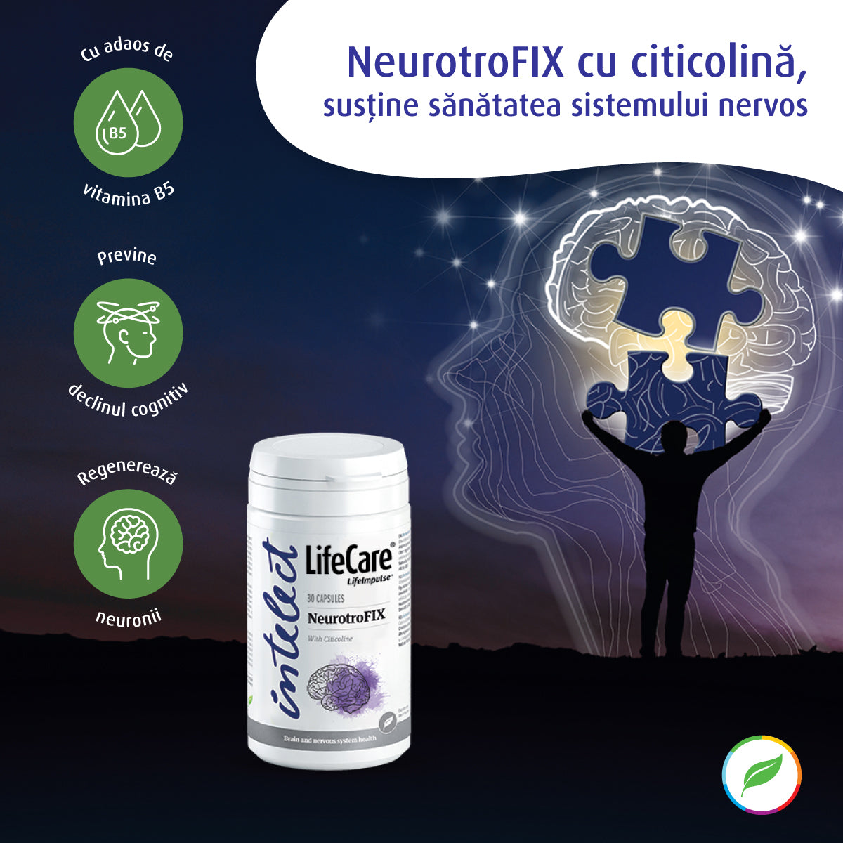 NeurotroFIX cu Citicolină, sprijin cognitiv