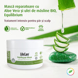 Hair repair mask and scalp, with aloe vera and organic olive oil, equilibrium