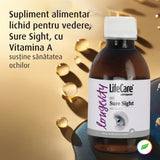 Sure Sight, with vitamin A, liquid dietary supplement for sight