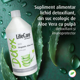 Supliment detoxifiant, din suc ecologic de Aloe Vera cu pulpă