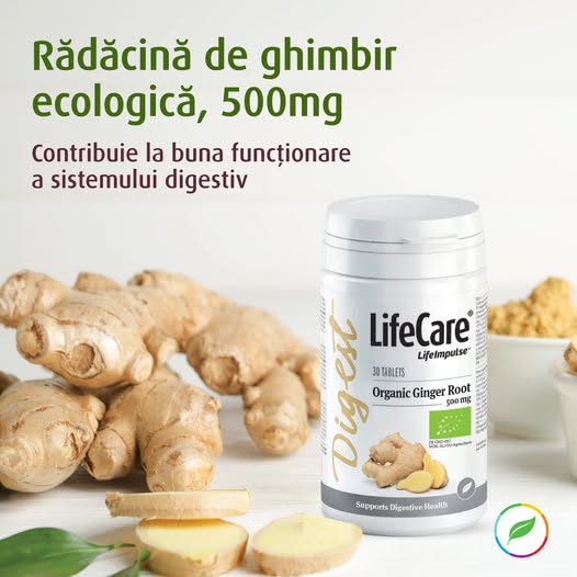 Rădăcină de Ghimbir Ecologică, 500mg