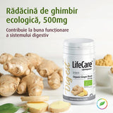 Rădăcină de Ghimbir Ecologică, 500mg