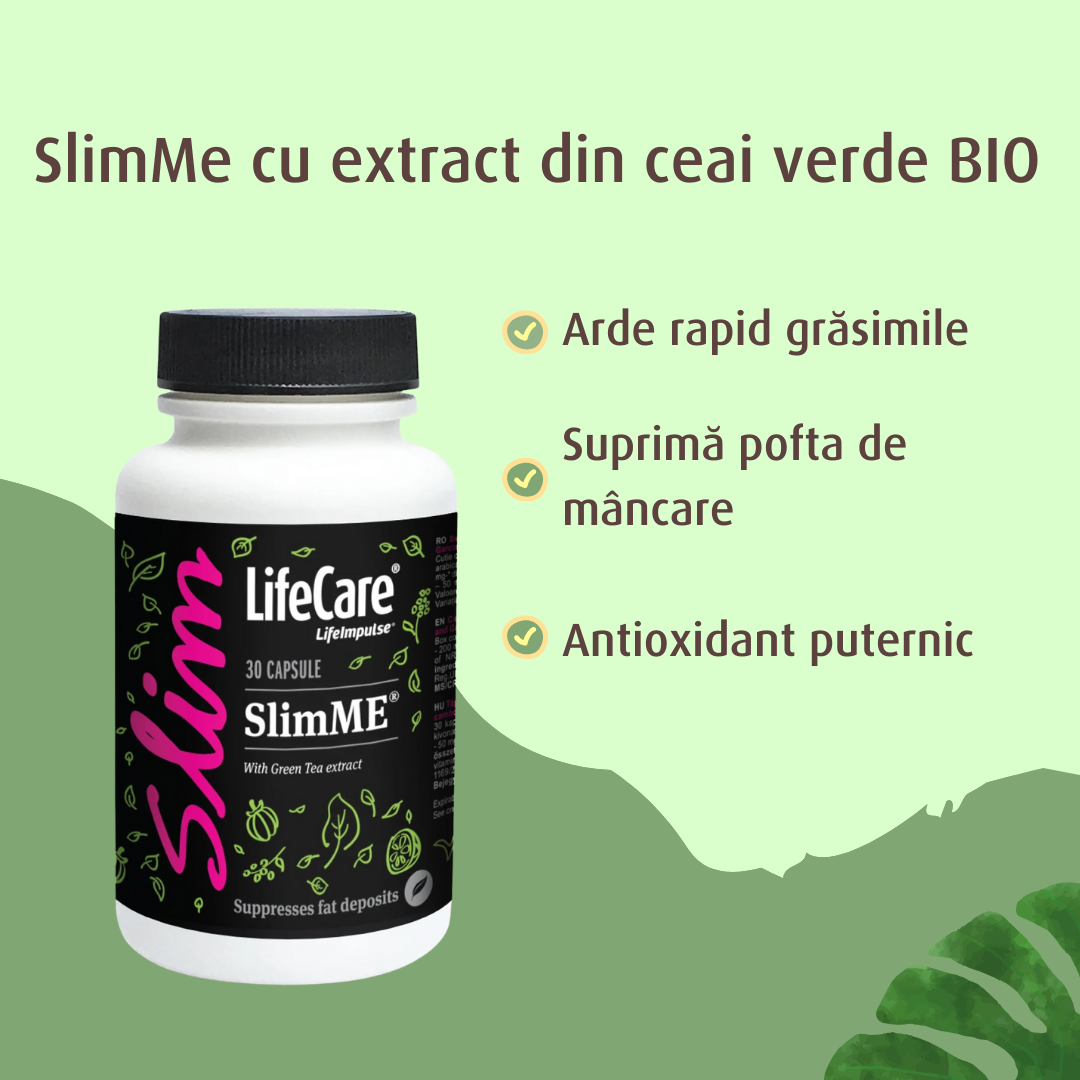 SlimMe, cu extract din ceai verde BIO, pentru slăbit