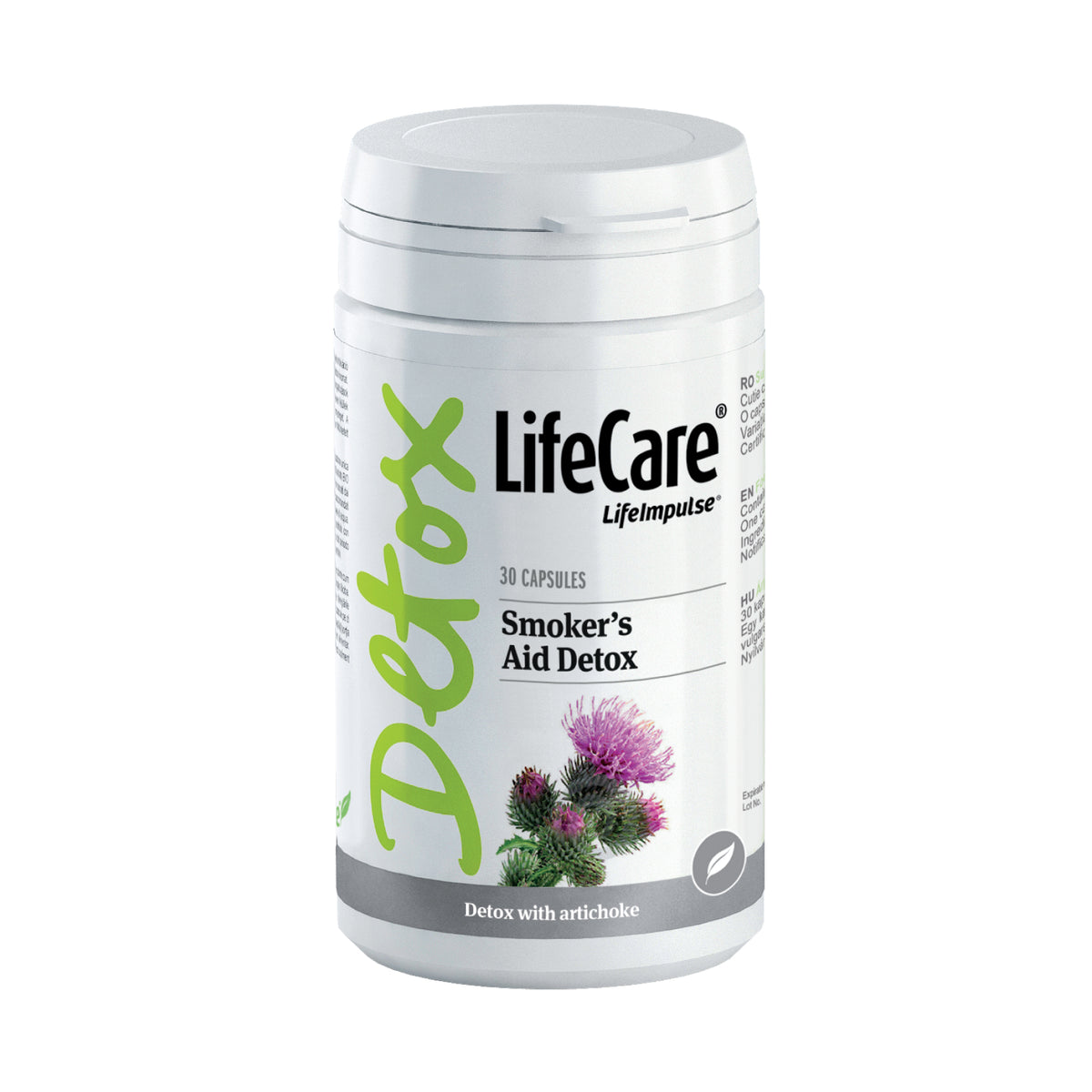 Smokers Aid Detox, cu rădăcină de arctium și anghinare BIO