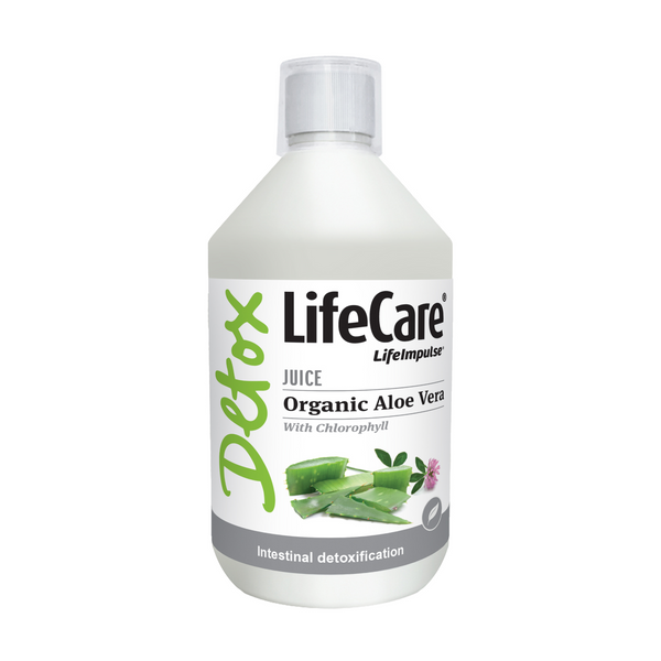 Supliment alimentar lichid detoxifiant, din suc de Aloe Vera BIO cu clorofilă