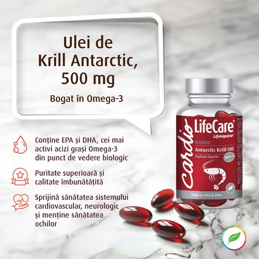 Ulei de Krill Antarctic, 500 mg