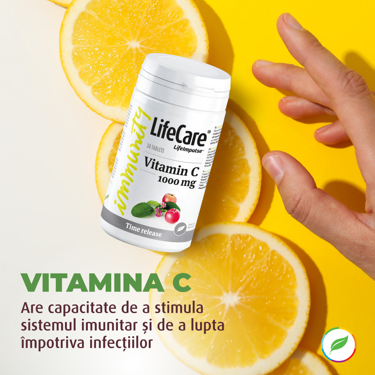 Vitamin C 1000 mgm with prolonged release, daily protection for immunity